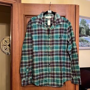 Green Plaid Aeropostale Flannel